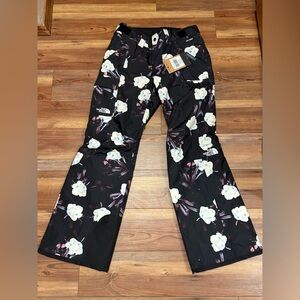 The North Face Women’s Black Floral Snow Pants Size Small